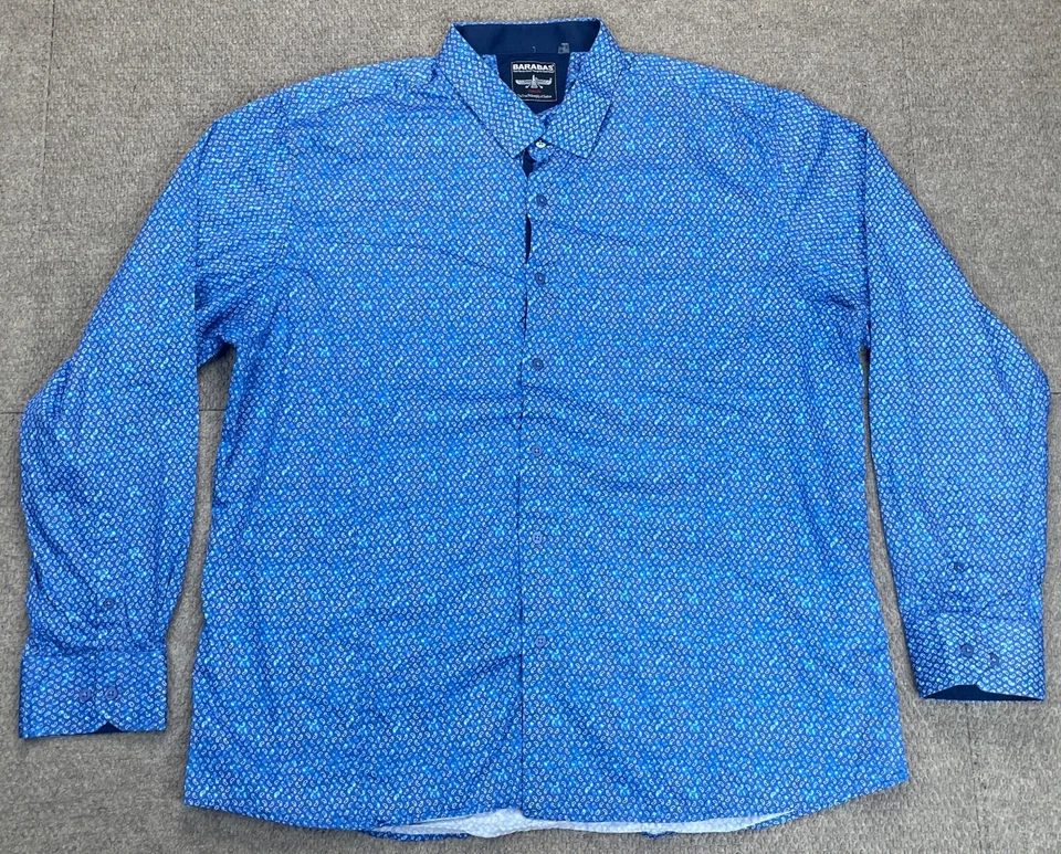 Barabas Men's Button Up Long Sleeve Dress Shirt Size 3XL - Image 1 of 4