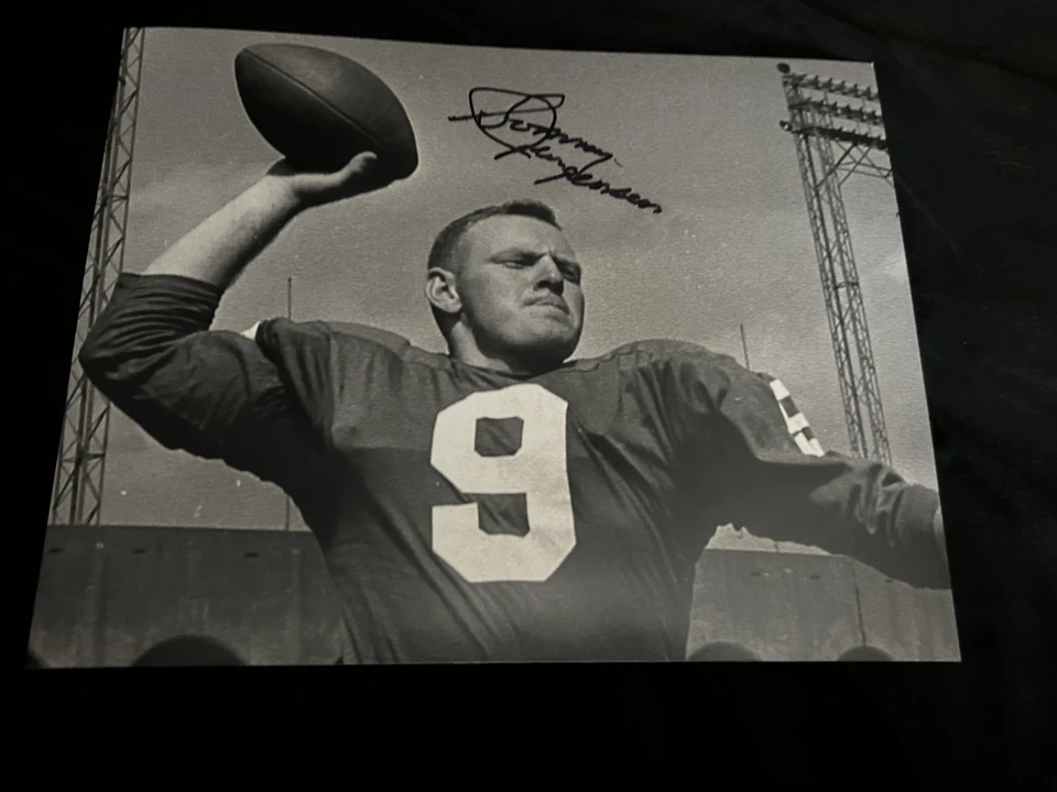 Foto firmada por Philadelphia Eagles SONNY JURGENSEN 8x10 autógrafo de la corte de fútbol Foto 1 de 1