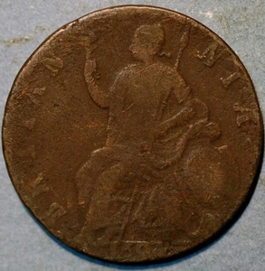 Great Britain 1/2 Penny 1692 William and Mary KM# 475.2 - Picture 1 of 2