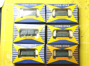 Lone Star 000/N Spur Schwader SECHS offene Kohlewagen (schaumsimulierte Kohle) verpackt - Bild 1 von 6