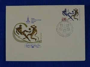 football Moscow olympic games FDC Soviet Union 1979 - Picture 1 of 1