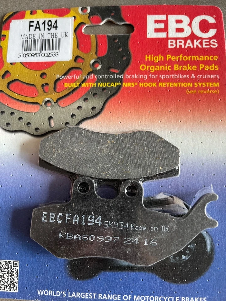 Pastillas de freno EBC FA194 Aprilia Beta Sherco Foto 1 de 1