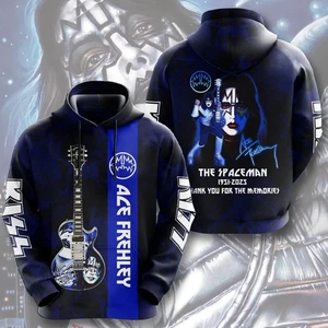 1KISS x Ace Frehley 3D Hoodie 1951-2025 Thanks for your memories S-5XL - Bild 1 von 3