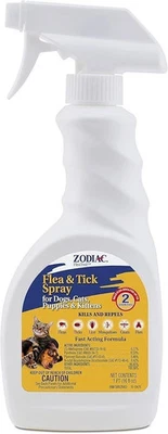 Spray antipulgas y garrapatas Zodiac para perros, cachorros, gatos y gatitos - 16 oz Foto 1 de 4