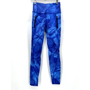 Lululemon Run It Out Tights Midnight Tulle Blue Size 2 Running Preppy Active Gym - Picture 1 of 10