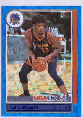 2021-22 NBA Hoops Hyper Blue #58 James Wiseman - Golden State Warriors - Image 1 of 2