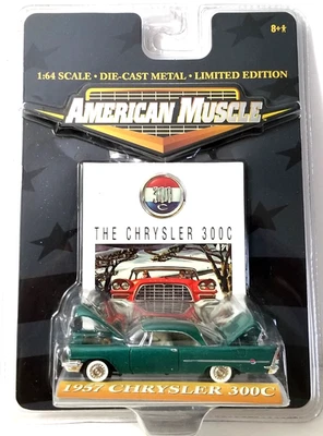 ERTL American Muscle - 1957 Chrysler 300C- 1/64 -Green - Limited Edition - Image 1 of 4