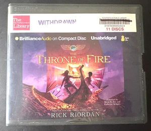 Kane Chronicles The Throne Of Fire Rick Riordan Unabridged CD Audiobook - Bild 1 von 4