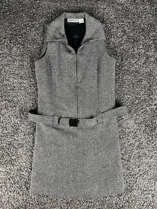 Vintage 80’s Aéropostale Compagnie Generale Wool Mini Dress With Belt Women’s Small - Bild 1 von 9