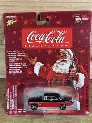Johnny Lightning 1/64 Santa Series Coca-Cola 1955 Chrysler  C-300 Die Cast - Image 1 of 3