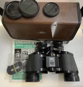 Vintage Bushnell Banner 7X35 Insta Focus Binoculars Japan 578 / 1000 W/ Case PWK - Picture 1 of 22