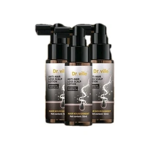 3 x Dr.ville Hair Tonic Anti Hair Loss Treatment, Accelerate Growth, Men Women - Picture 1 of 11