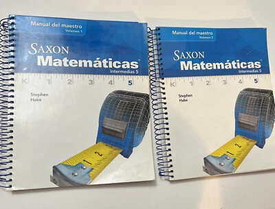 Saxon Matemáticas Intermedias 5, Manual Del Maestro volumen 1 & 2 - Image 1 of 4