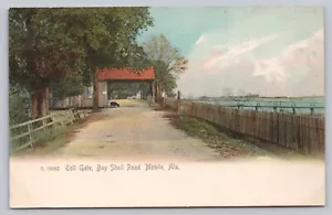 Postal AL Mobile View Puerta de peaje Bay Shell Rd Mobile Bay Rotógrafo Cerca K3 - Imagen 1 de 2