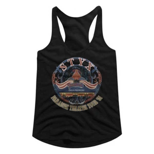 Styx Paradise Theatre Tour 81 Women's Tank Top T Shirt Rock Music - Picture 1 of 3