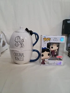 Rae Dunn Disney Princess Snow White "Original Princess" Tea Pot w/ Cup & Snow... - Picture 1 of 6