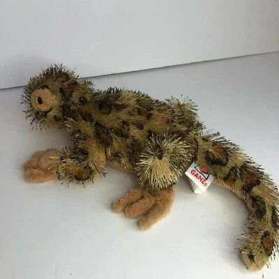 Ganz Webkinz FUZZY LEOPARD LIZARD Plush Animal  8" USED NO EAR TAGS RETIRED - Image 1 of 4