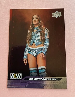 2024 Upper Deck AEW Wrestling Dr. Britt Baker DMD GOLD #26 - Image 1 of 2