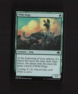 Wild Dogs 183/261 Dominaria Remastered FOIL Common MTG Card - Picture 1 of 9