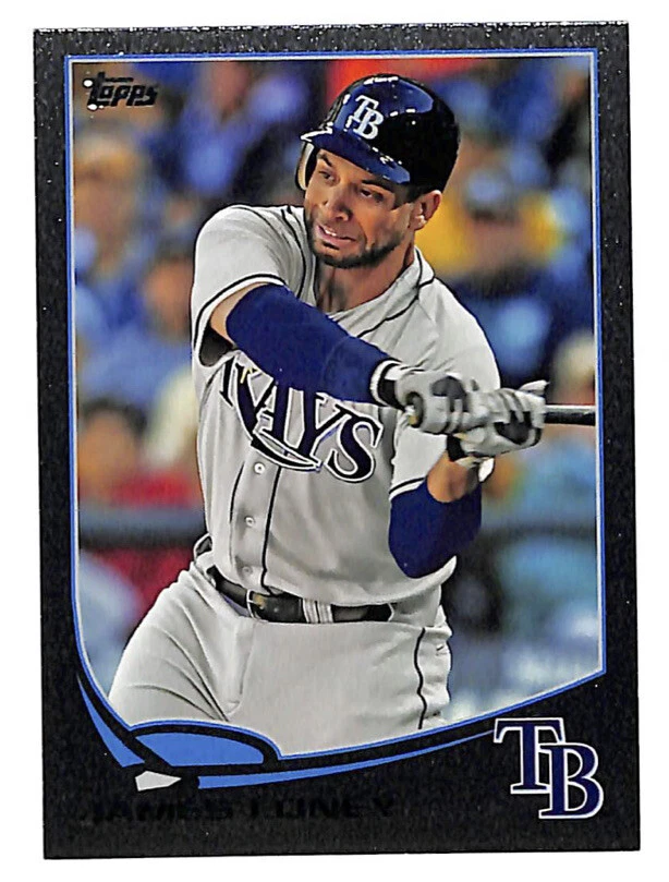 2013 Topps #593 James Loney 43/62 BLACK parallel card Rays - Image 1 of 1