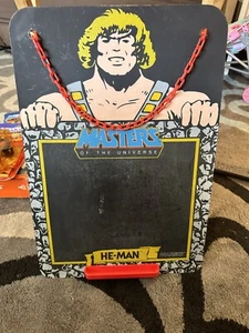 Vintage MOTU Chalkboard He-Man Masters of the Universe HEMAN with Chain! - Picture 1 of 10