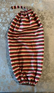 Handmade Fabric Plastic Grocery Bags Holder/Dispenser 100% Cotton - Picture 1 of 3