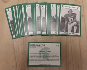 1990 Michigan State Spartans Collegiate Collection #11 BRAD VAN PELT Lot of (10) - Picture 1 of 1