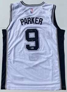 Tony Parker San Antonio SPURS SIGNED LARGE AUTOGRAPHED Basketball Jersey BAS - Picture 1 of 5