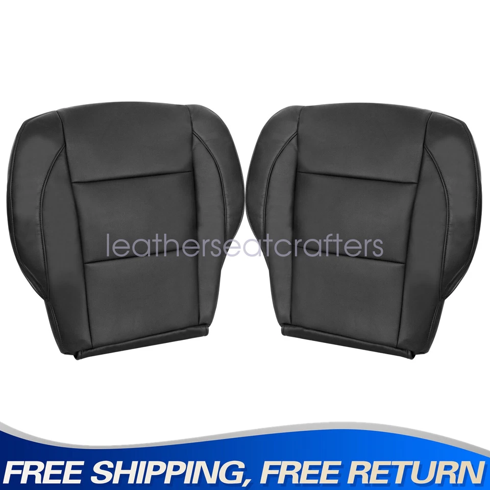 Cubierta de asiento de cuero negra para conductor y pasajero Nissan Titan 2005-2015 Foto 1 de 4