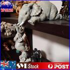 Elephant Mothers Hanging 2-babies Figurine Resin Craft Ornaments Sculpture New