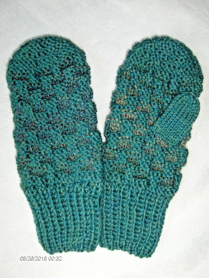 Guantes Newfoundland Newfie 100 % lana para mujer talla M hechos a mano verdes Foto 1 de 4