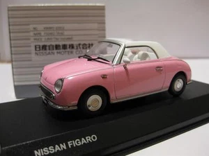 ## Nissan Figaro 1:43 1/43 DieCast Modell geöffnet pink Kyosho, 300 Teile RAR NEU ## - Bild 1 von 6