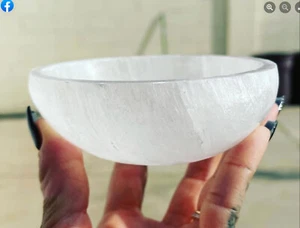 SPECIAL Wholesale LOT 8x Selenite Bowls 4" Crystal Bowl DEAL - Picture 1 of 3