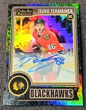 2014-15 OPC O-Pee-Chee Platinum Black /99 Ice Auto Teuvo Teravainen Rookie RC 