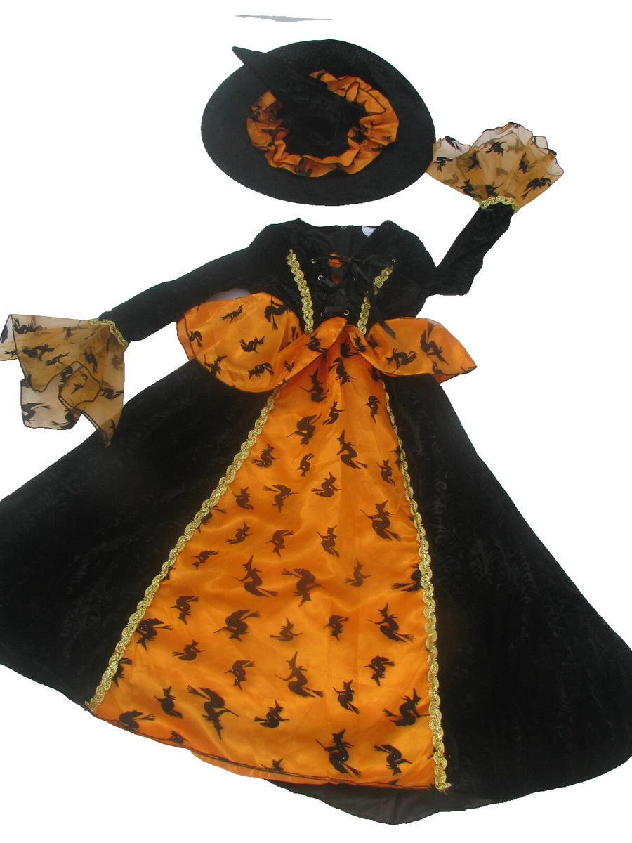 NET TOYS Gothic-Kleid Für Mädchen - Rot-Schwarz, Gr. 128 (5-7 Jahre), Mittelalter Kostüm