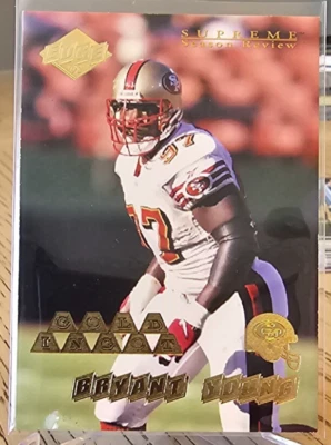 1998 Collector's Edge Supreme Season Review Gold Ingot Bryant Young #163 49ers - Image 1 of 2