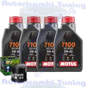 Kit De Mantenimiento Aceite Motul 7100 5W40 Filtro Para Suzuki GSX600 F YGN72B - Imagen 1 de 6