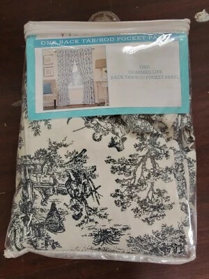 Panel de bolsillo Waverly One Back Tab Rod Onyx 52 pulgadas × 84 pulgadas 1002840345 Foto 1 de 4