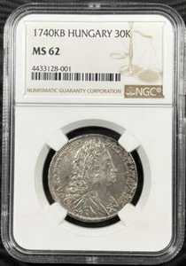 1740KB HUNGARY 30K NGC MS 62 - Picture 1 of 3