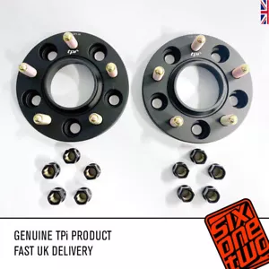 TPI Hub Centric Pair Wheel Spacers 25mm 5x108 Inc Nuts fits Jaguar - Picture 1 of 8