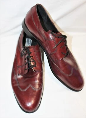Zapatos Stanley Blacker Couture para hombre talla 12 de cuero con cordones color borgoña Foto 1 de 4
