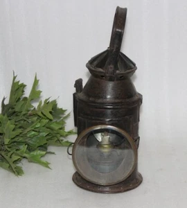 Antik Eisen Lampe Laterne Original Alt Handgefertigt - Bild 1 von 15
