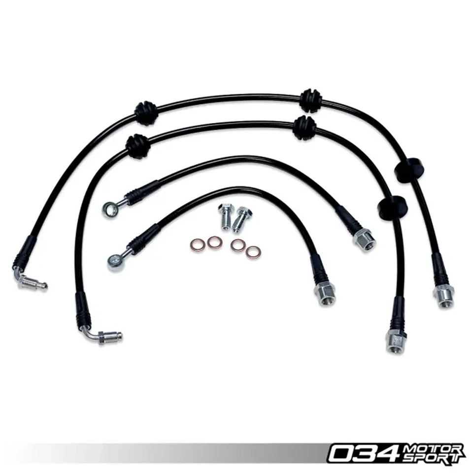 034 Motorsport Linee Freno Intrecciate Inox per AUDI A4 A5 S4 S5 RS5 Q5 SQ5 B9 - Immagine 1 di 1