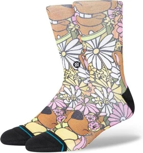 NWT Medium Men's 6-8.5 Wmn 8-10.5 Stance Crew Socks Snackin Scoobs Scooby-Doo M - Picture 1 of 3