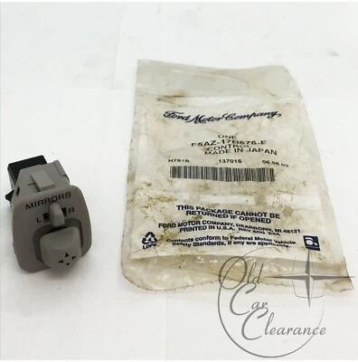 Interruptor de control del espejo retrovisor lateral Ford Crown Victoria 1995-1997 (F5AZ17B676F) NOS Foto 1 de 4