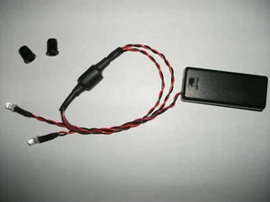 BATTERY POWERED DUAL FLASHING LED. CHOOSE COLOUR,LED SIZE - Picture 1 of 1