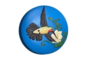 Vintage Studiokeramik Keramik Kolibri Schmuckschatulle signiert Süßigkeiten 3D Blume '96 - Bild 1 von 11