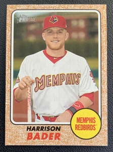2017 Topps Heritage Minors Harrison Bader #157 Prospect Card - Picture 1 of 2