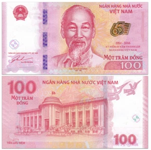 2016 Vietnam 100 Dong 65TH COMM BANKNOTE VND Dong UNC - Picture 1 of 1