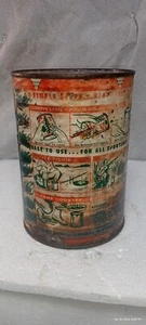 Vintage Kingsford Hunters Heater Can Paper Label Great Graffics Unopened - Picture 1 of 12